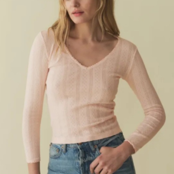 Doen Tops - Doen Cilla pointelle tee